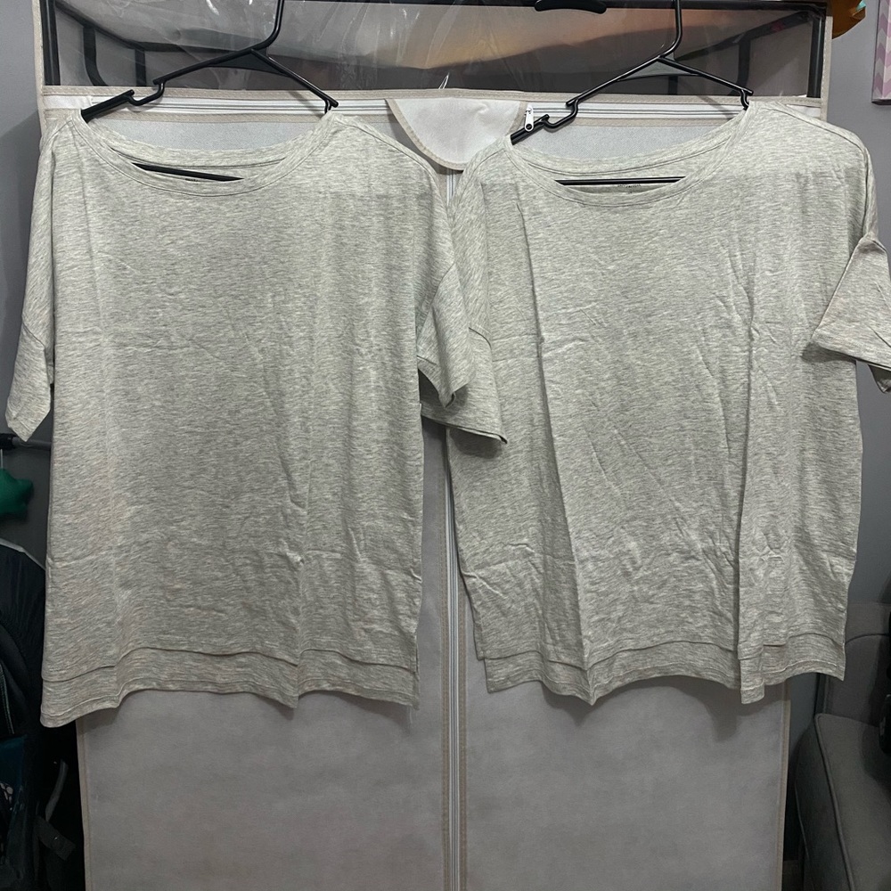 lot of two shirts
